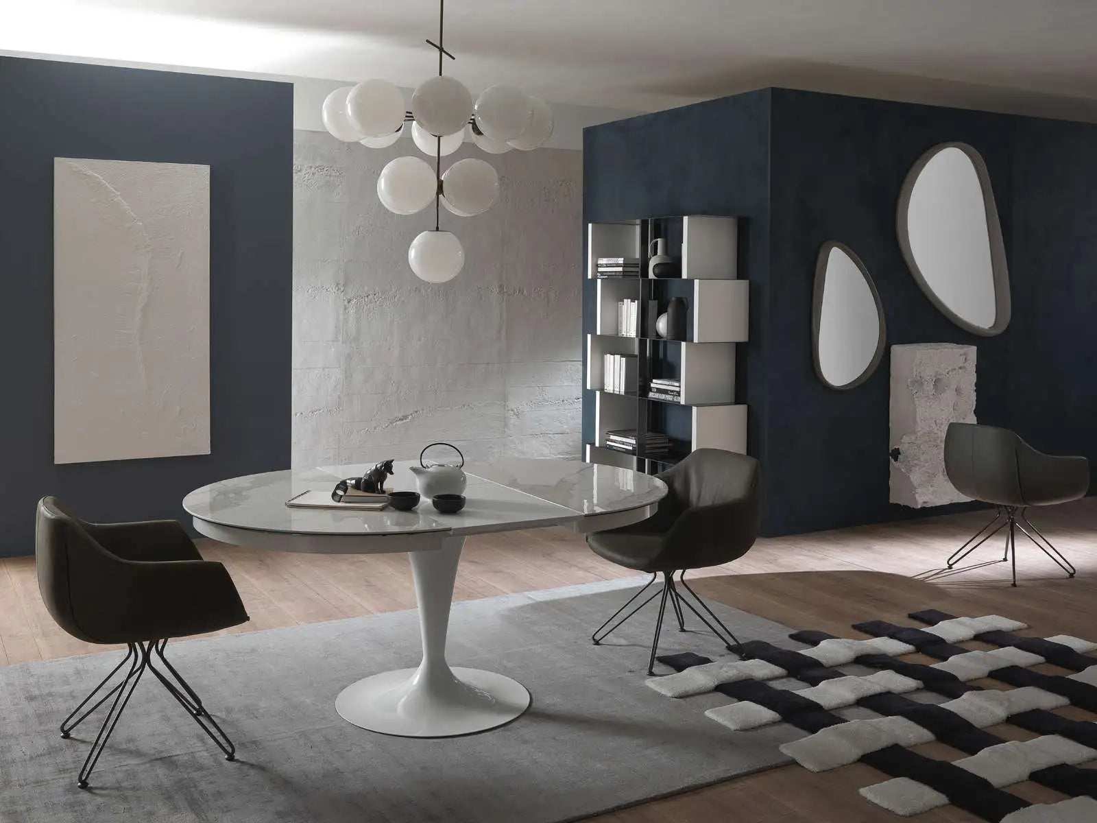 table design extensible pied central