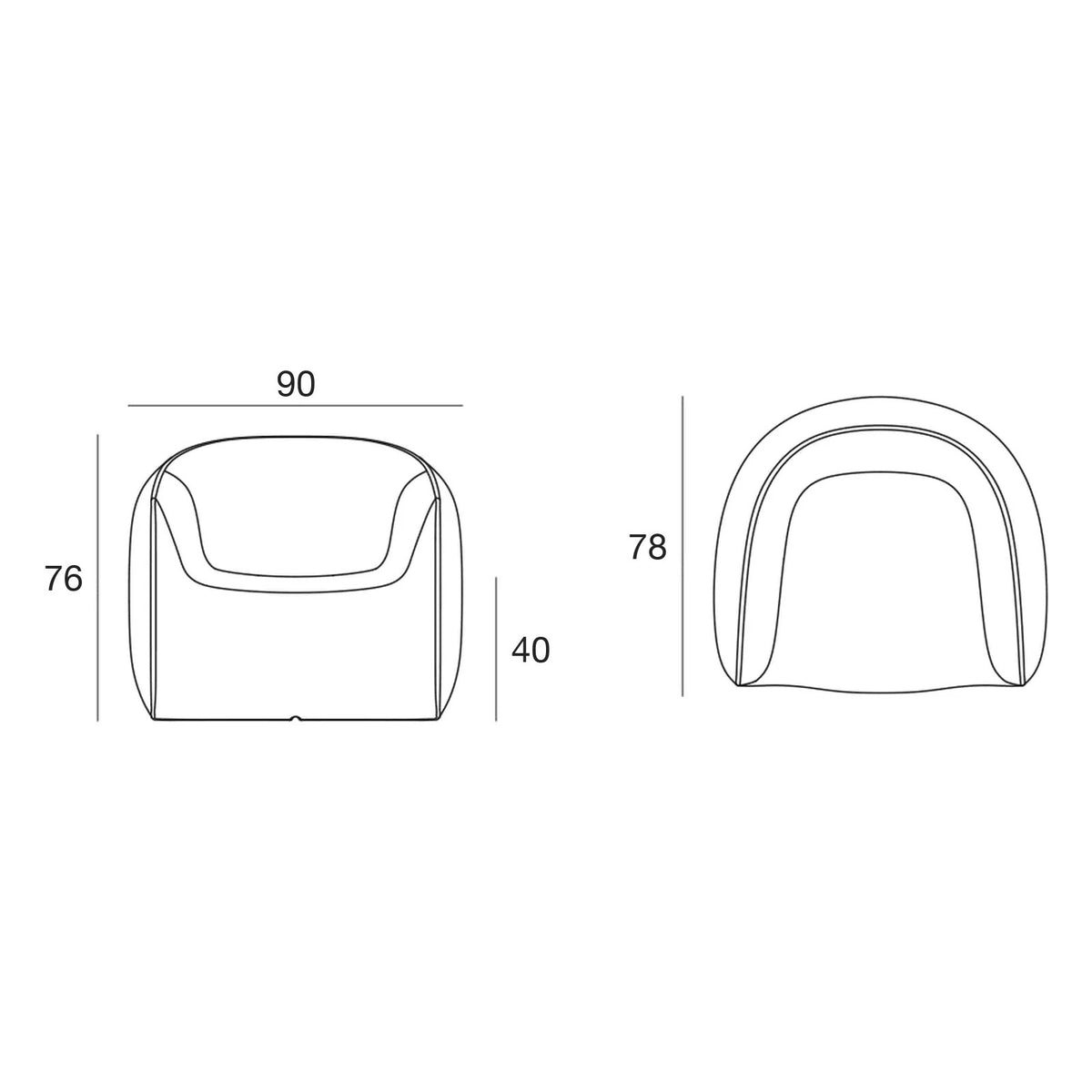 Fauteuil Collection Blow Vondom