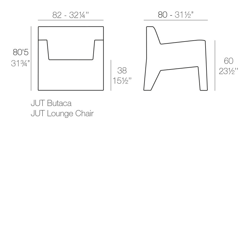 Fauteuil Collection Jut Vondom