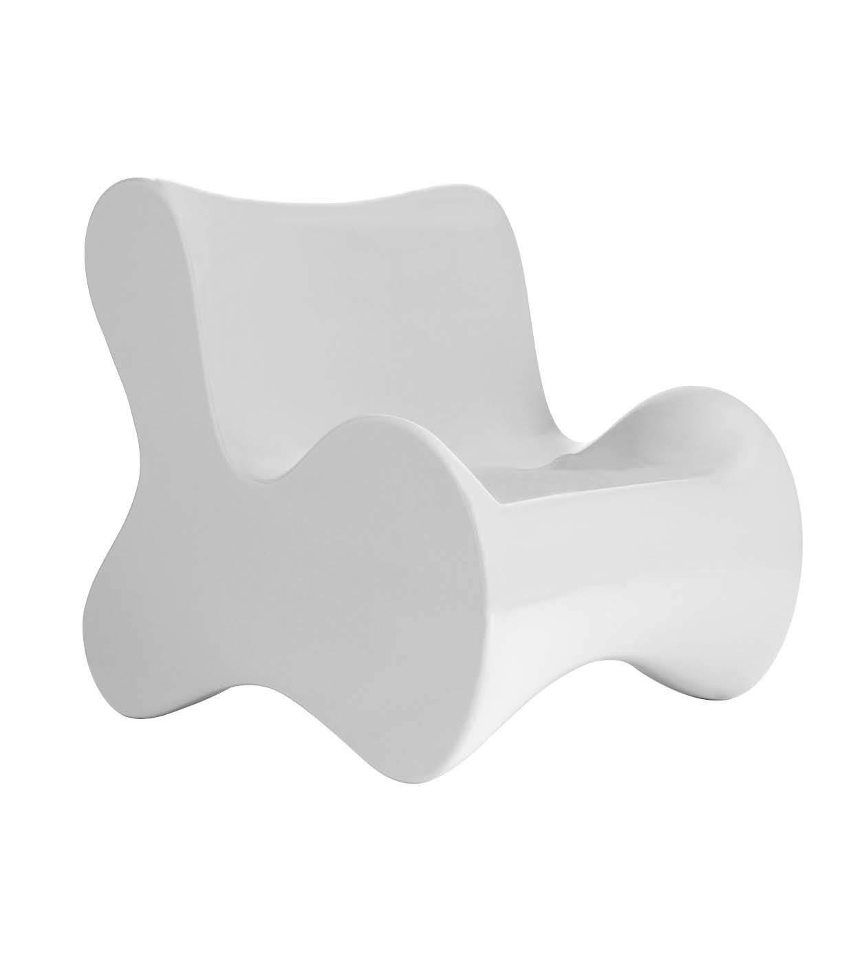 Fauteuil Collection Pal Vondom Finition Mate Couleur Blanc