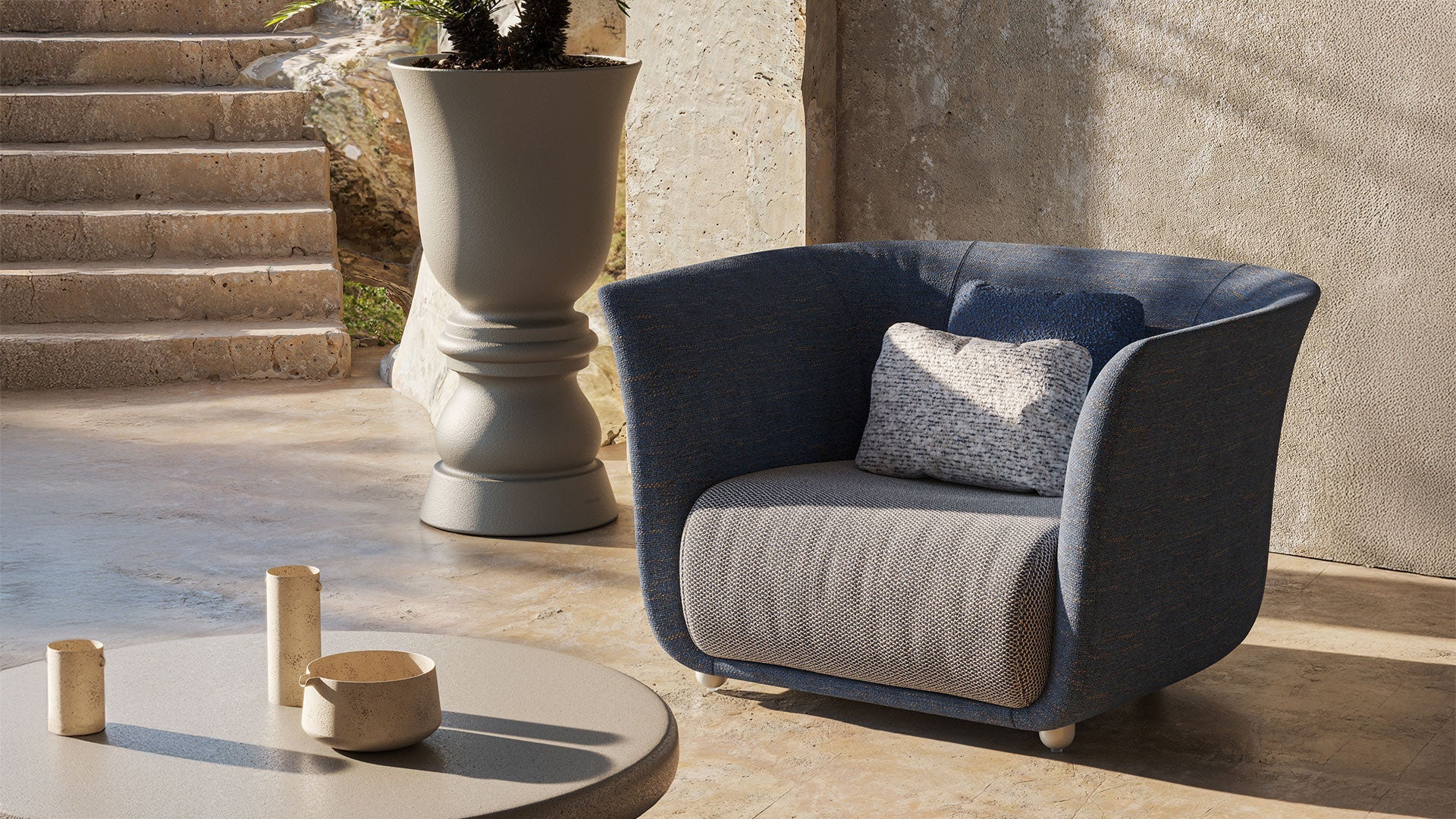 Fauteuil de Jardin en Tissu - Collection Suave Vondom - 4