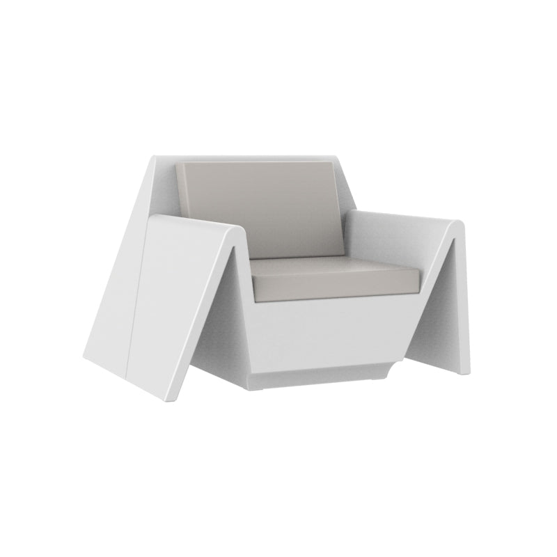 Fauteuil Salon de Jardin Plastique Couleur structure Blanc - Collection Rest Vondom - 3