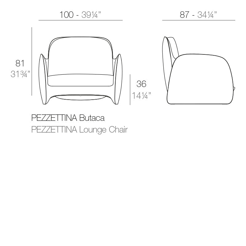 Fauteuil Terrasse d'Hotel - Collection Pezzettina Vondom