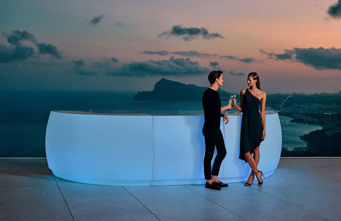 Bar Fiesta - Comptoir LED