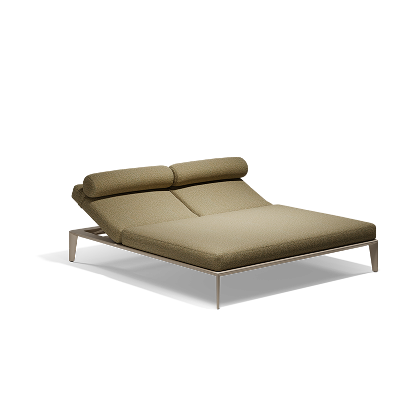 Lit de Jardin Collection Pasadena 2 Places en Aluminium Vondom