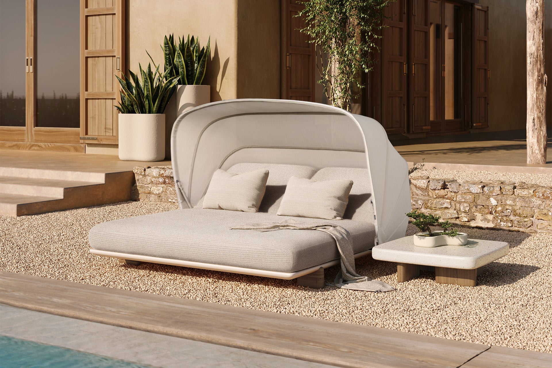Lit de Jardin Double Géant - Collection Milos Vondom - 4