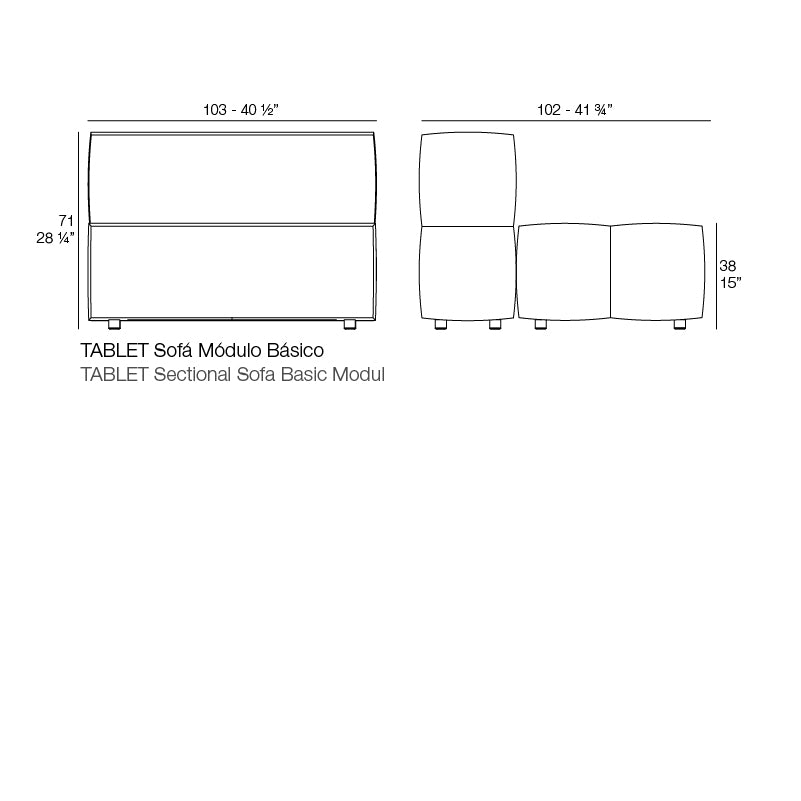Module Central Collection Tablet Vondom - 2