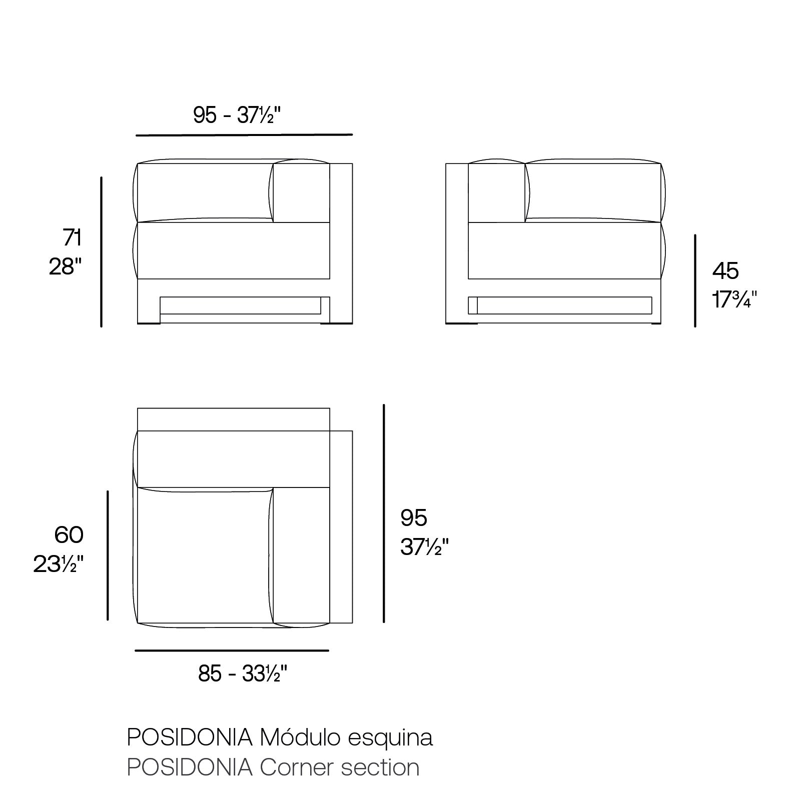 Module Coin - Collection Posidonia Vondom - 2
