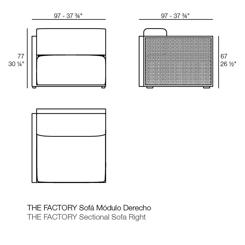 Module Droit - Collection The Factory Vondom - 2