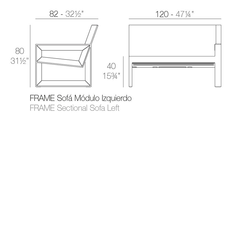 Module Gauche - Collection Frame Vondom - 2