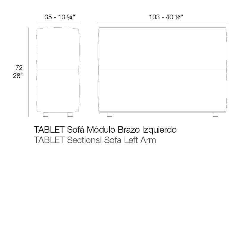 Module Gauche Collection Tablet Vondom - 2