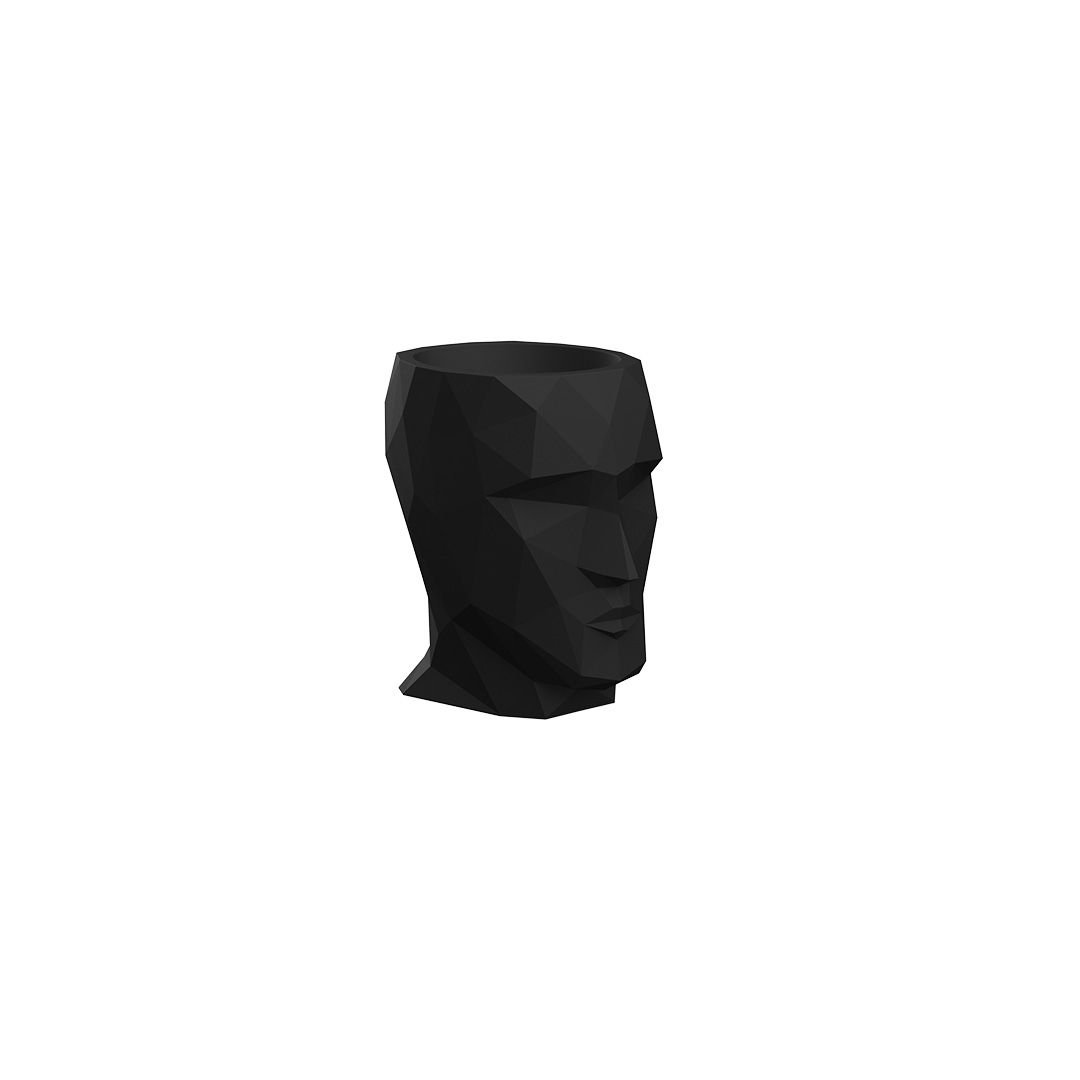 Pot de Fleurs Collection Adan Vondom Finition Mate Couleur Noir