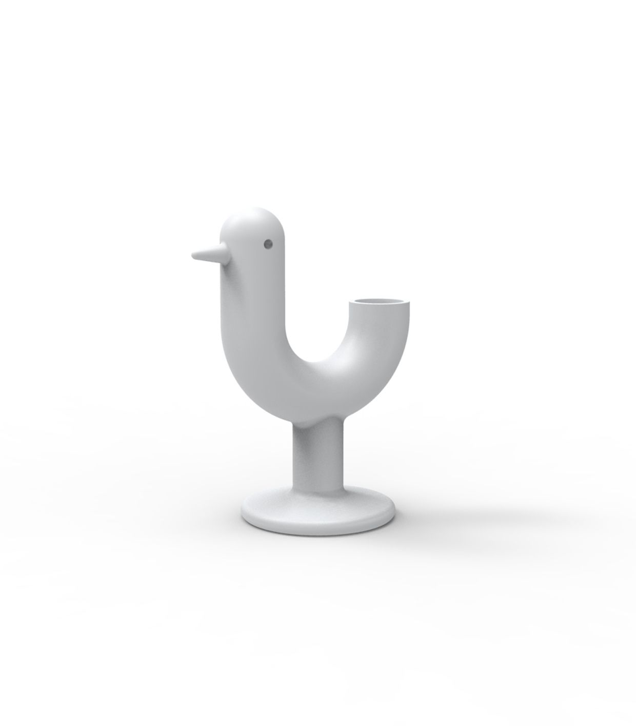 Pot de Fleurs Collection Peacock Vondom Finition Mate Couleur Blanc