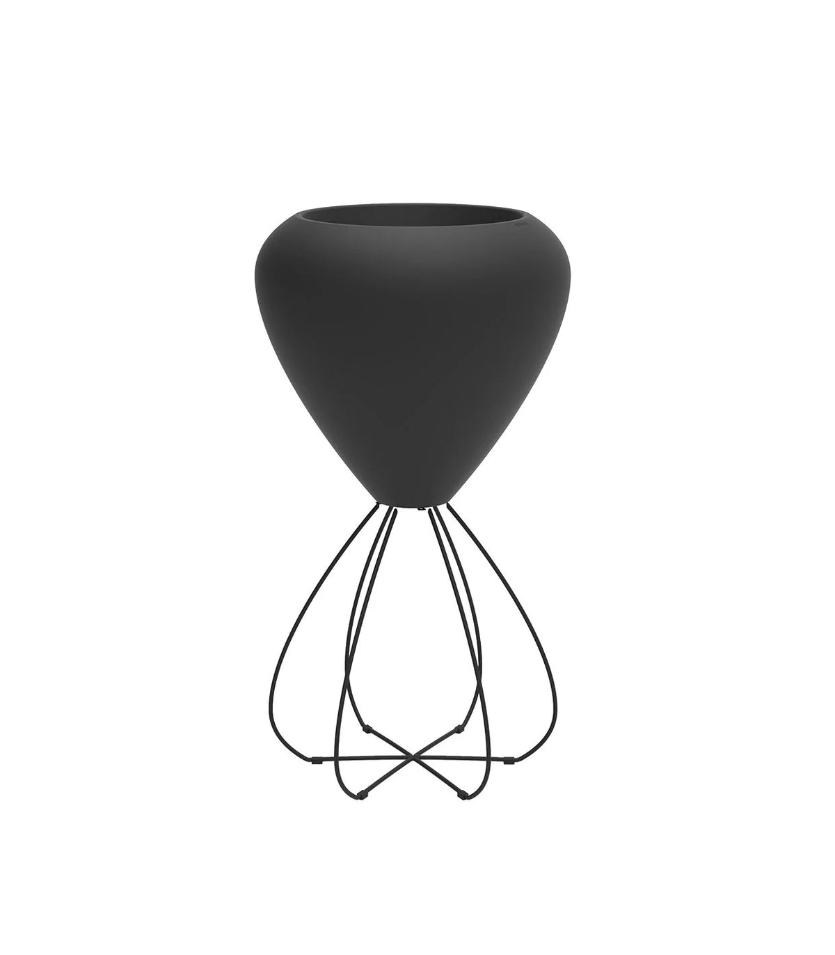 Pot de Fleurs Pal II Vondom Finition Mate Couleur Noir