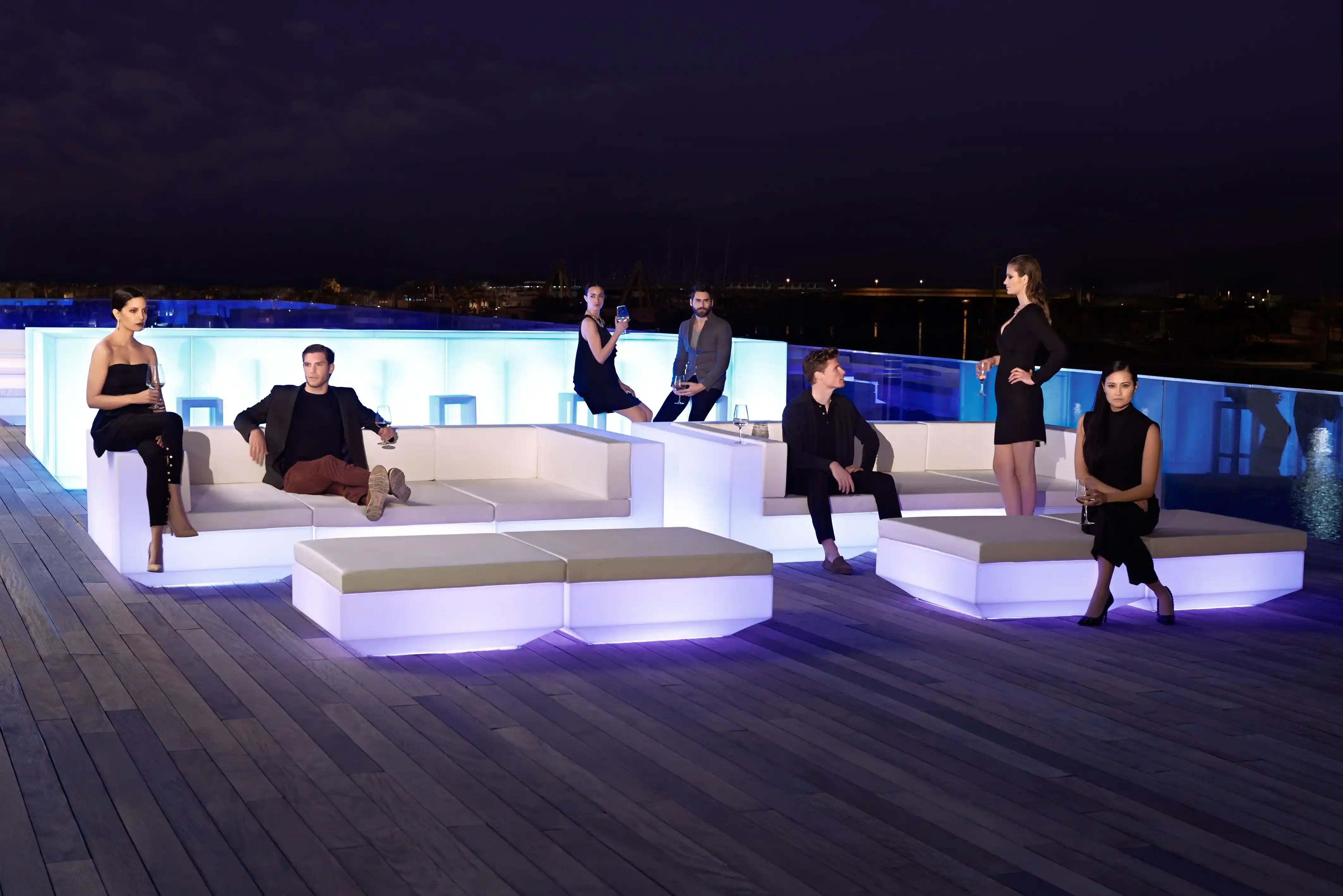 Pouf Collection Vela Carré LED Title Default Title Vondom - 3