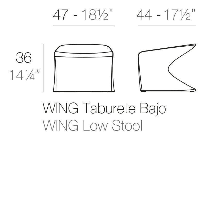 Pouf Design Collection Wing Vondom