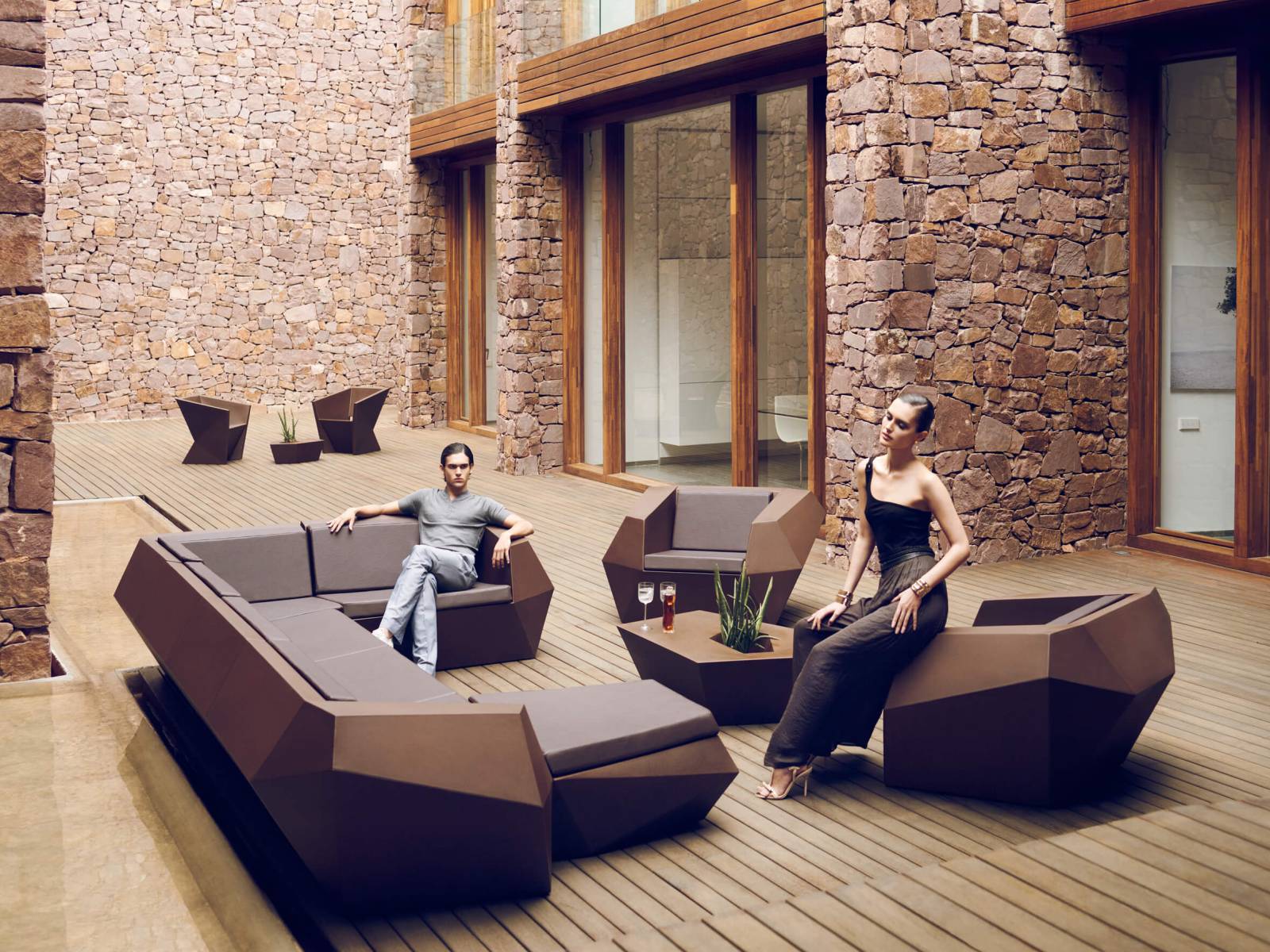 Salon de Jardin Blanc Design Title Default Title Collection Faz Cosy Vondom - 3