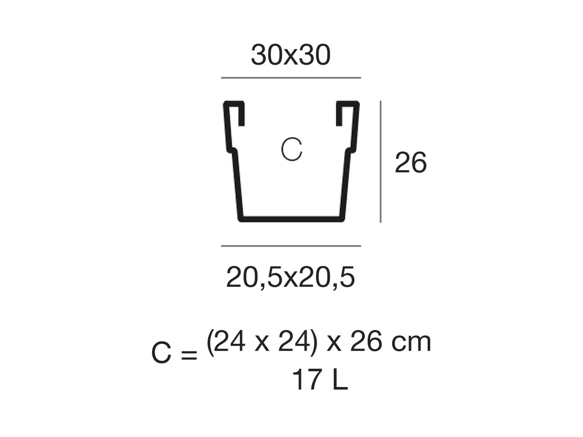 Schéma de dimensions Vondom 41530