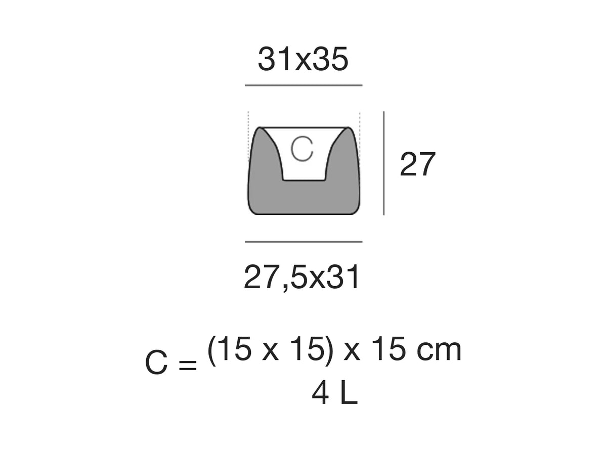 Schéma de dimensions Vondom 42301A