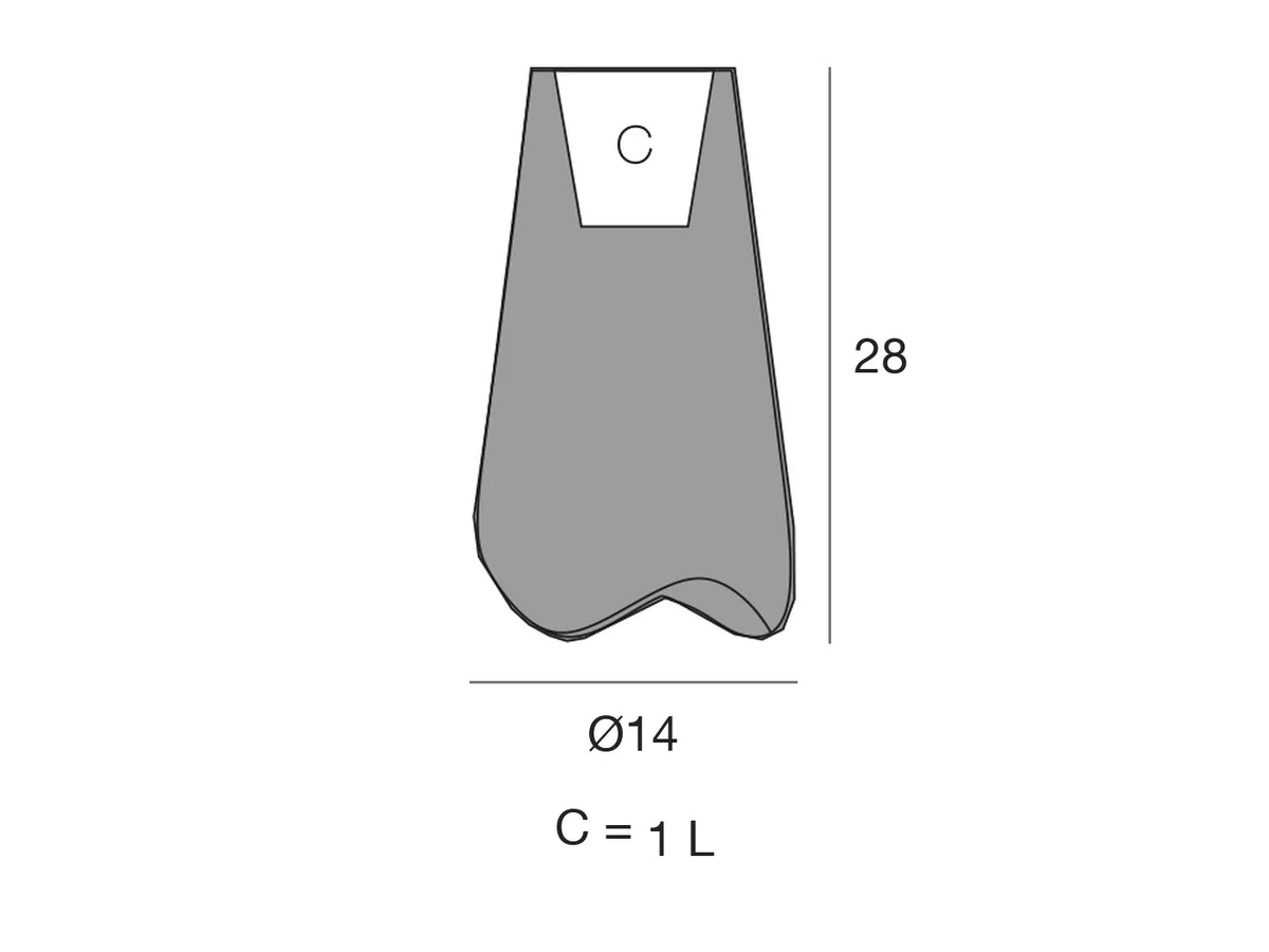Schéma de dimensions Vondom 51015A