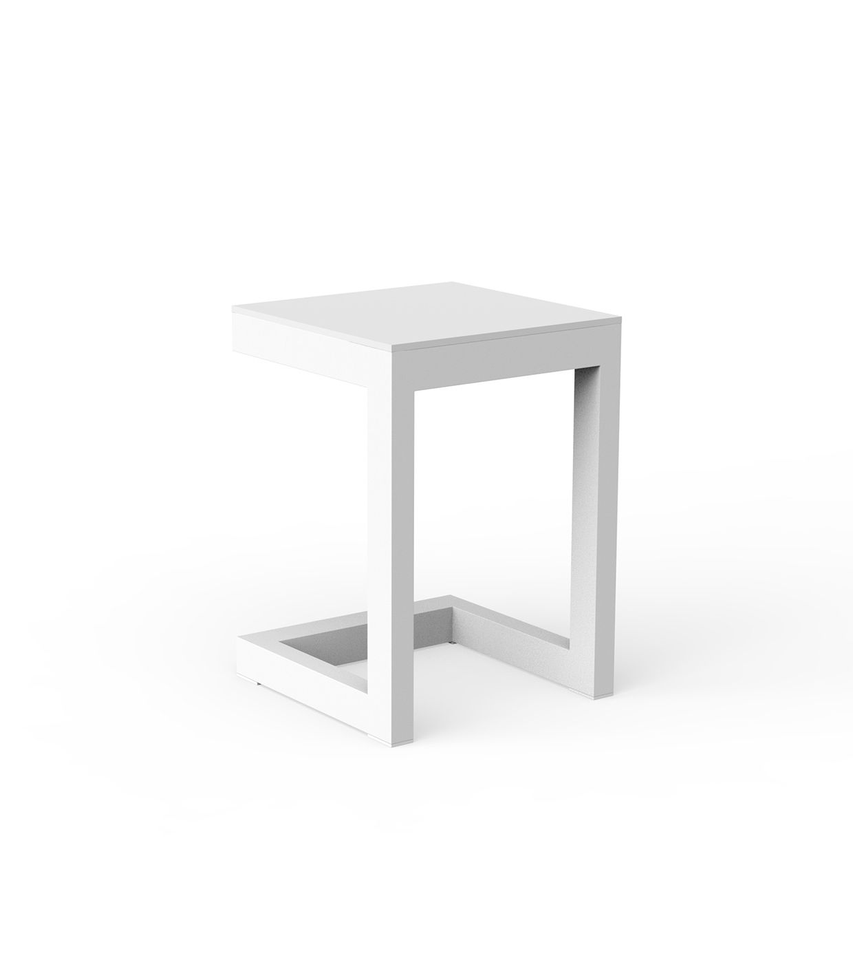 Tabe Basse Collection Posidonia Vondom Couleur Aluminium blanc