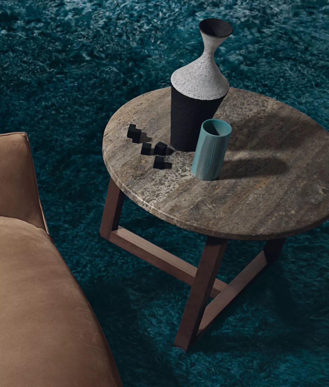 table-basse-Rond-Laque-salon