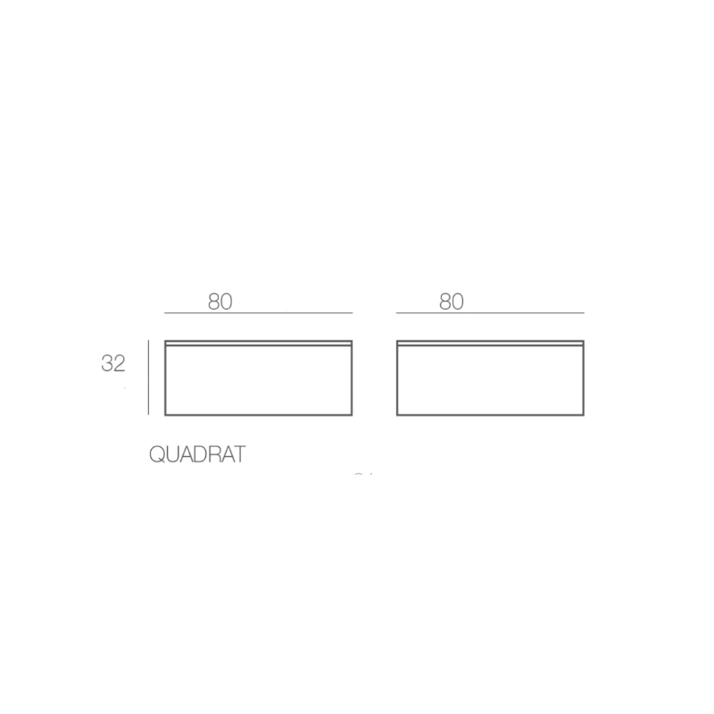 Table Basse Chill Collection JUT Taille 80x80x32 cm Vondom