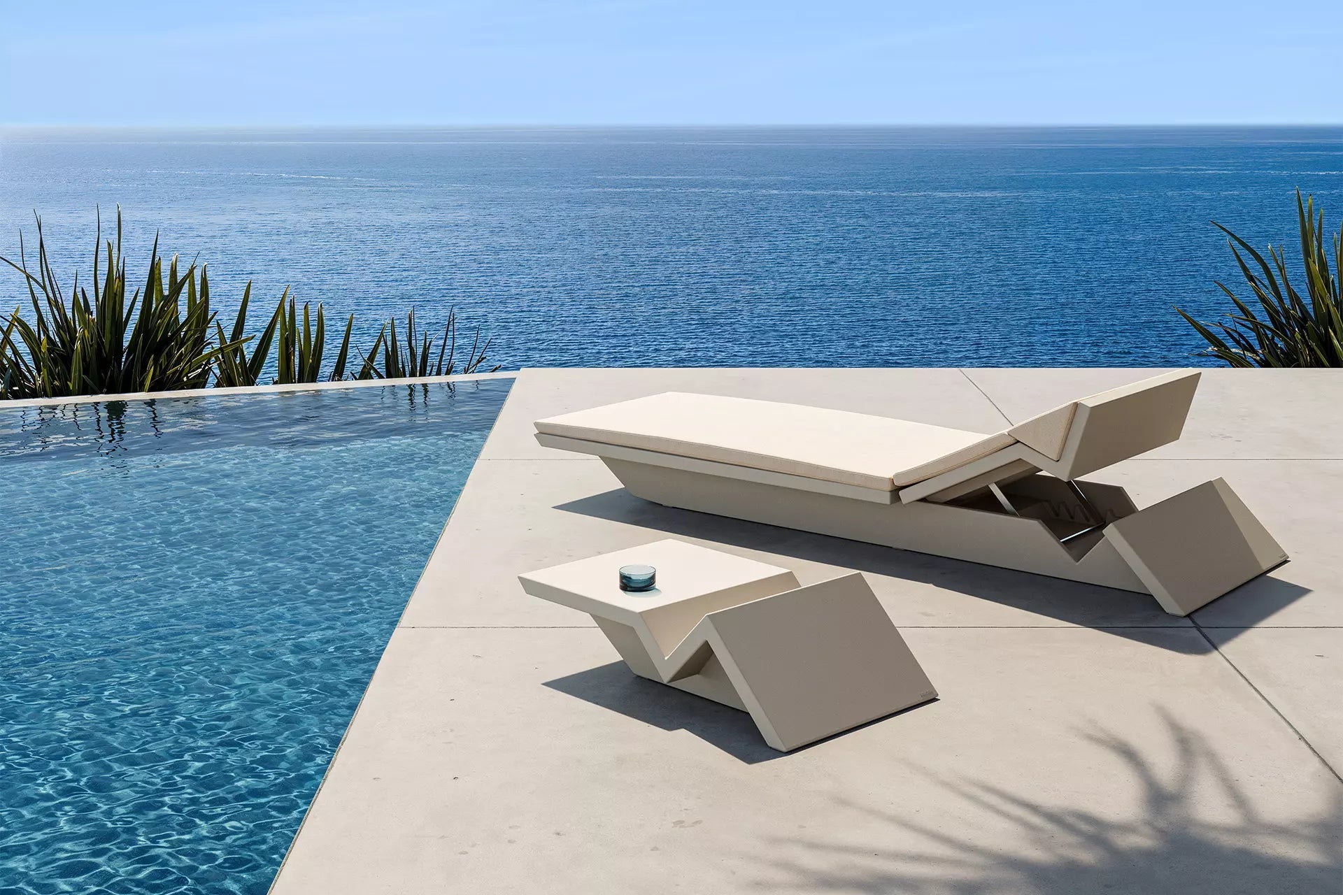 Table Basse de Jardin Collection REST Zigzag Vondom - 2