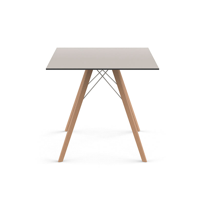 Table Bistrot avec Pied en Bois - Collection FAZ Wood Vondom - 9