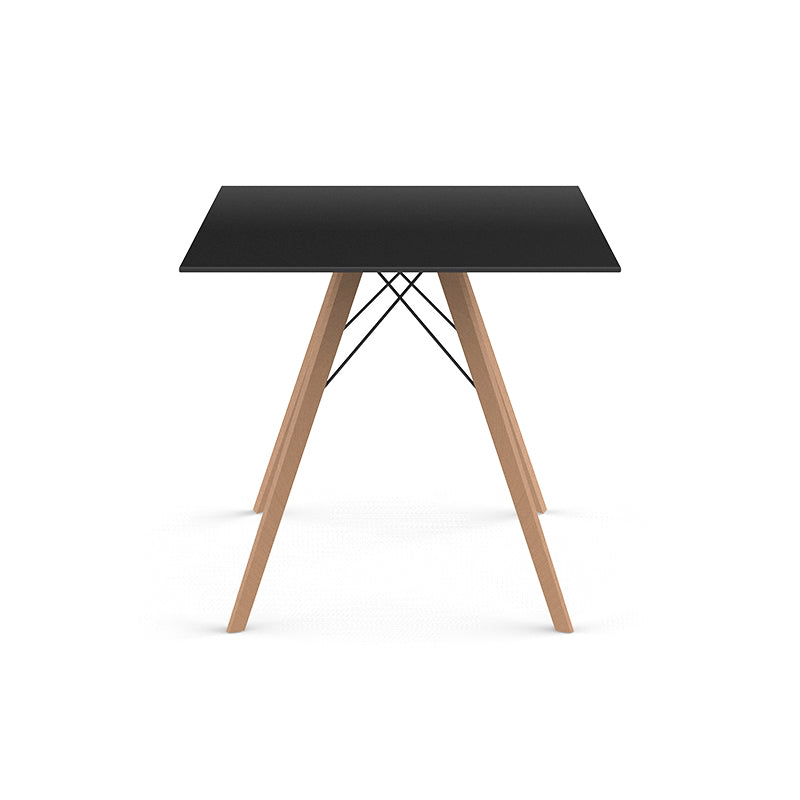 Table Bistrot avec Pied en Bois - Collection FAZ Wood Vondom
