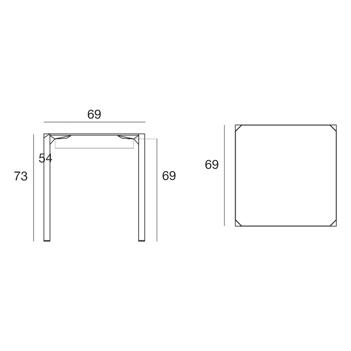 Table Bistrot Collection Quartz en Polypropylène Vondom - 8