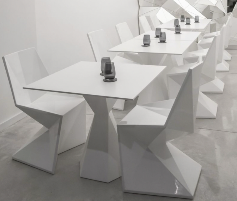 Table Bistrot Collection Vertex Carrée Lumineuse Vondom - 2