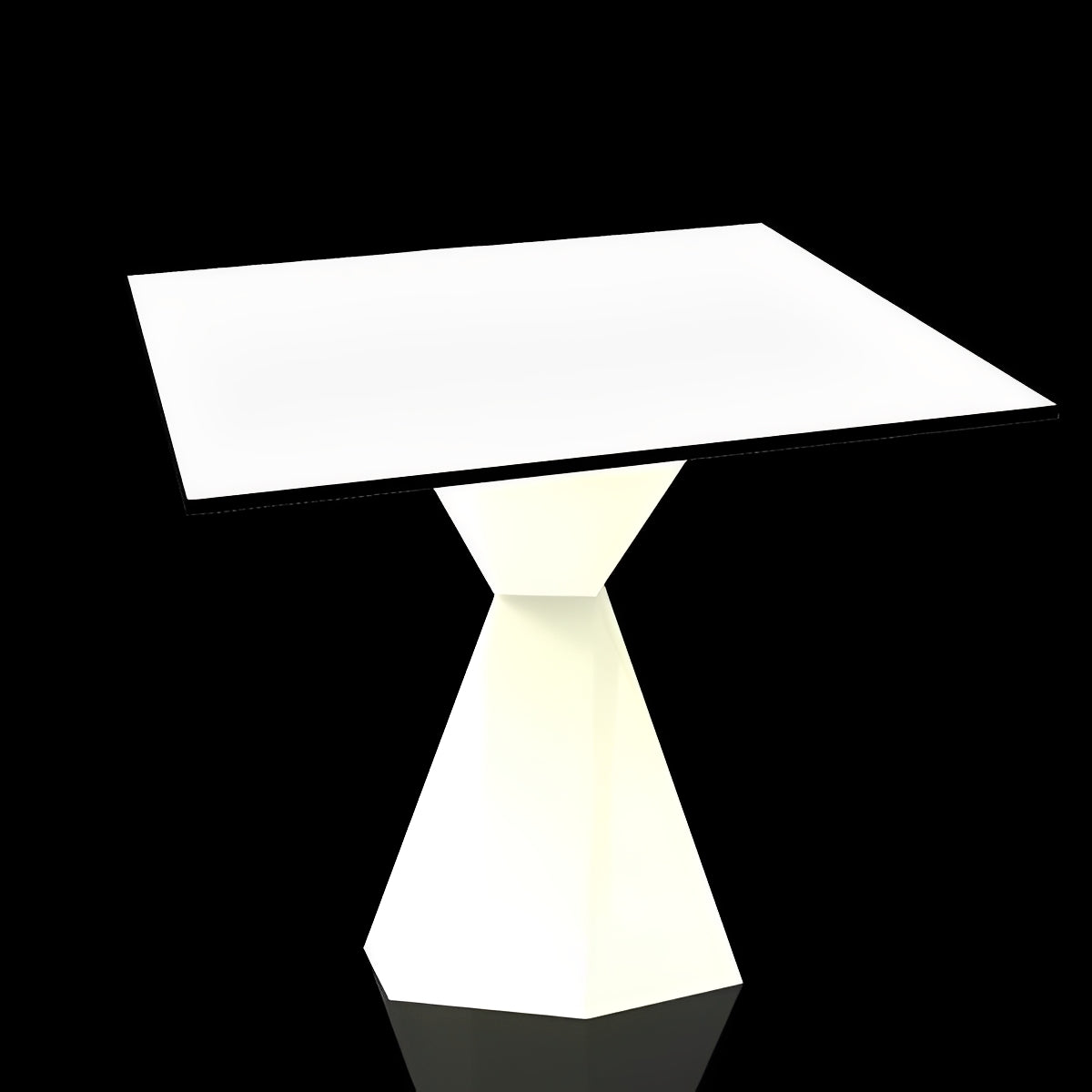 Table Bistrot Collection Vertex Carrée Lumineuse Vondom