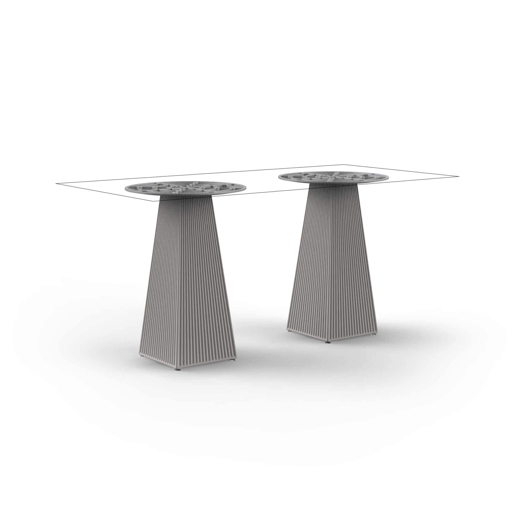 Table Bistrot Rectangulaire Extérieur - Collection Gatsby Vondom - 2