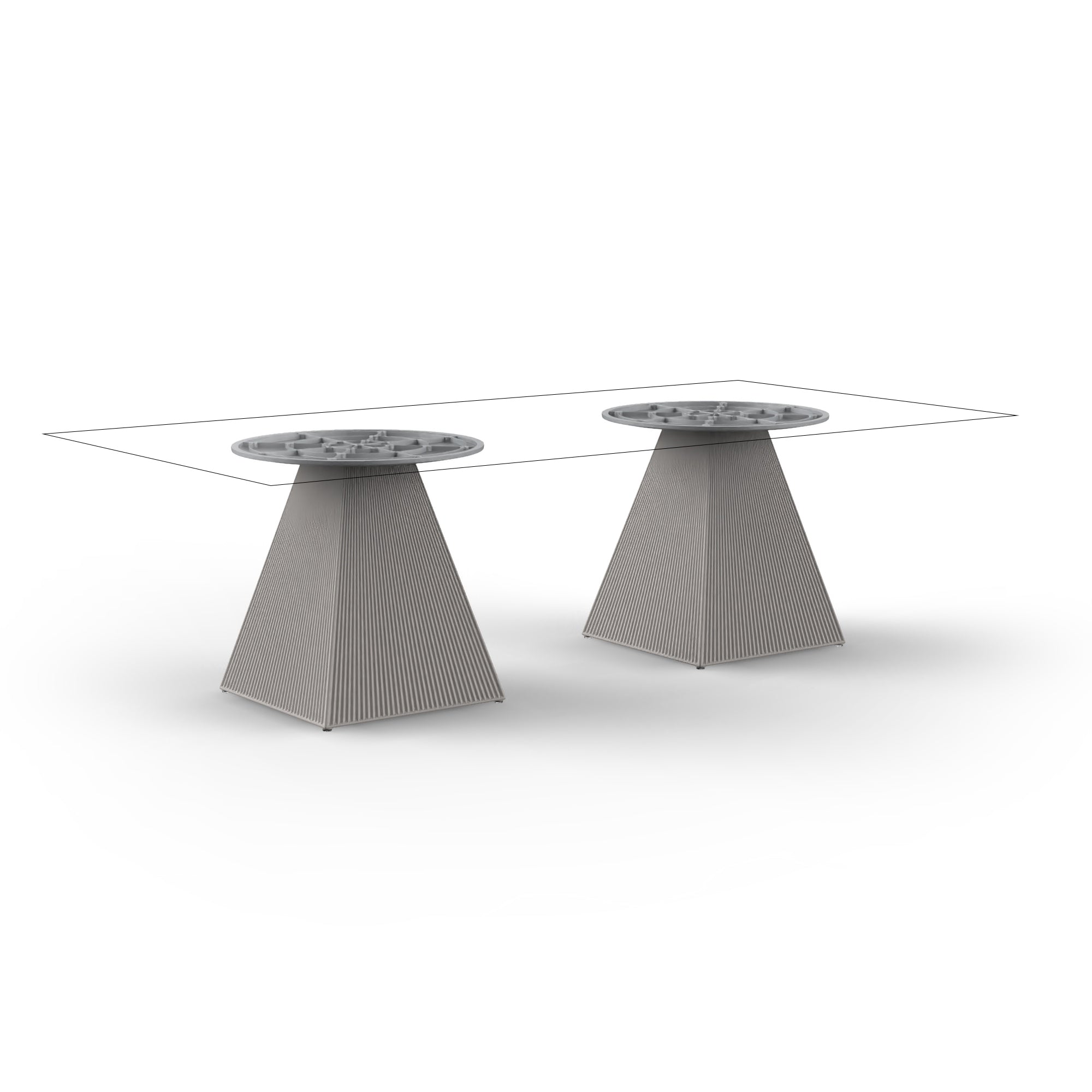 Table Bistrot Rectangulaire Extérieur - Collection Gatsby Vondom - 3