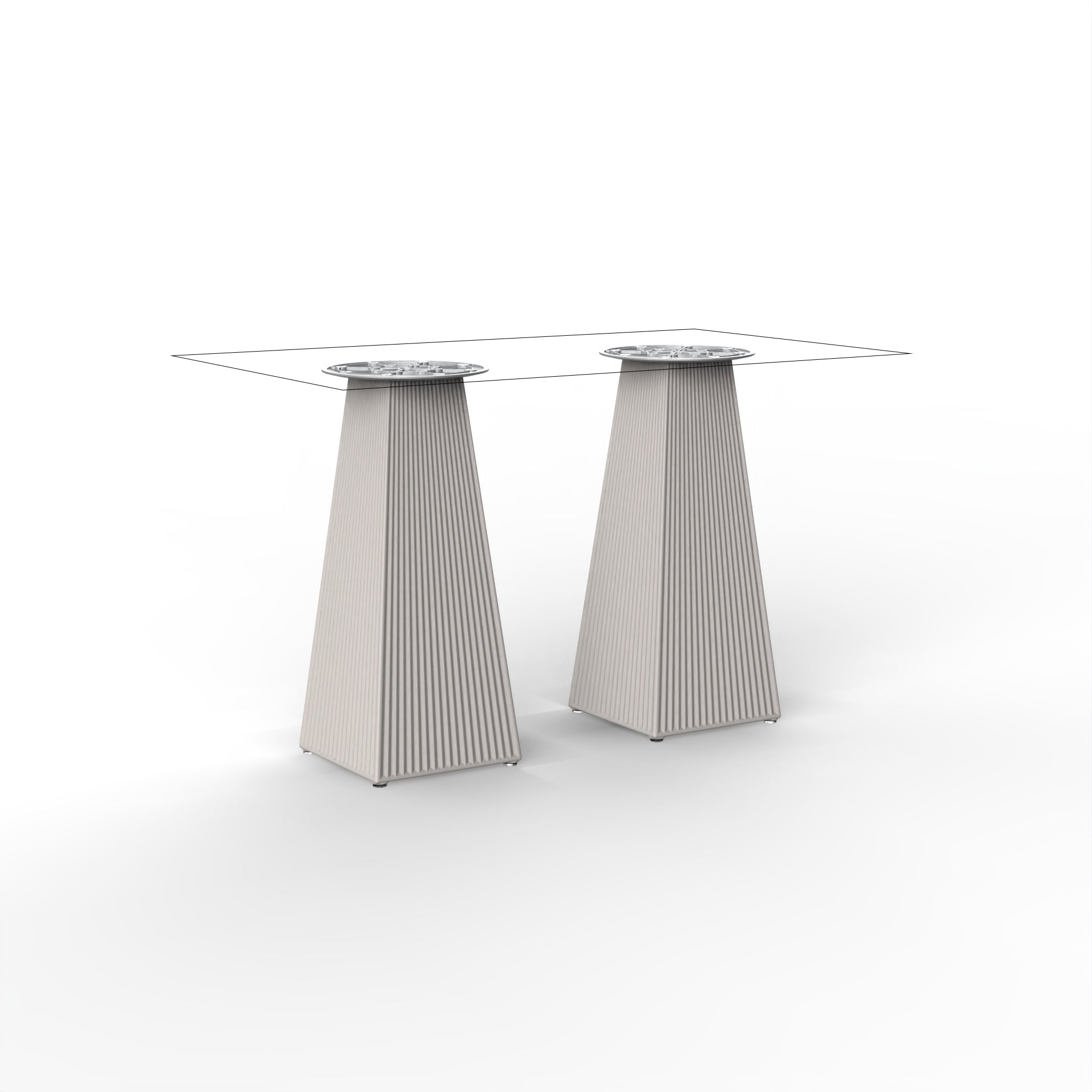 Table Bistrot Rectangulaire Extérieur - Collection Gatsby Vondom - 4