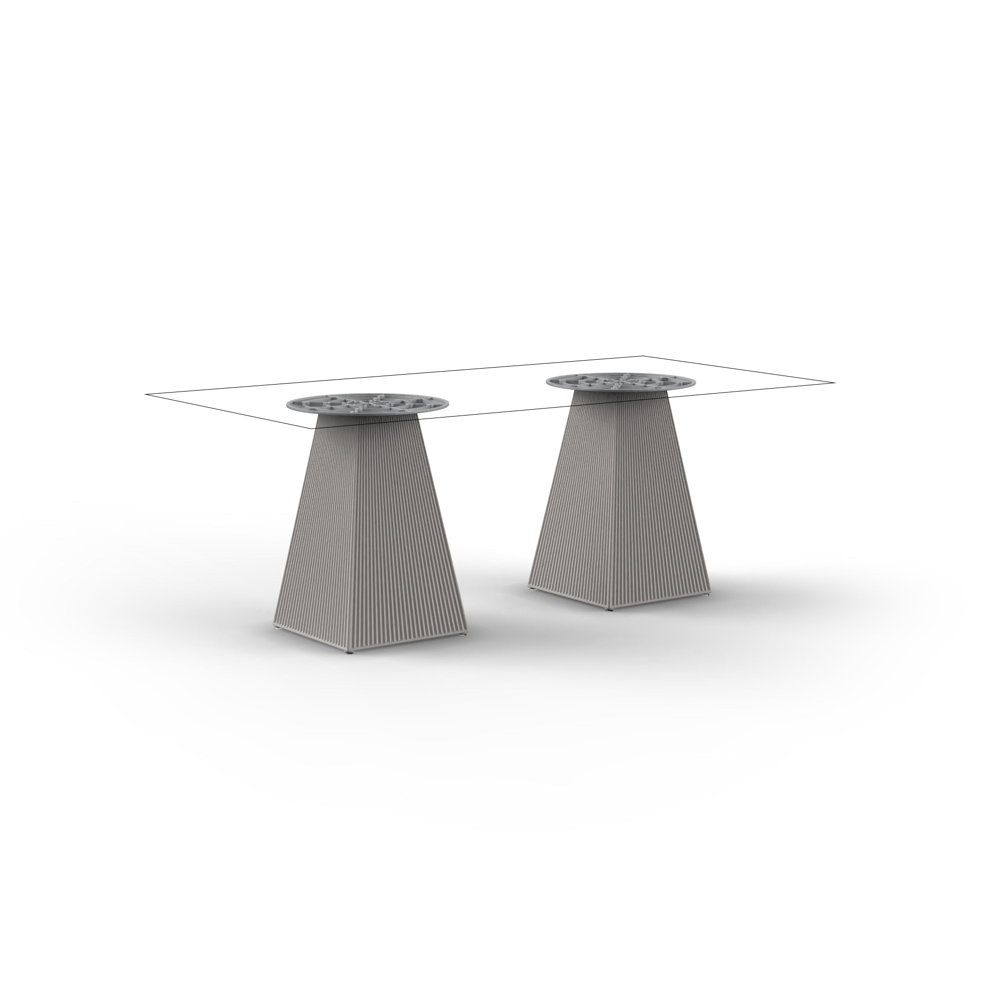 Table Bistrot Rectangulaire Extérieur - Collection Gatsby Vondom
