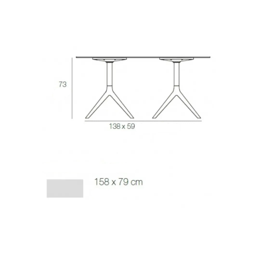 Table Café Rectangulaire - Collection Mari-Sol Vondom - 7