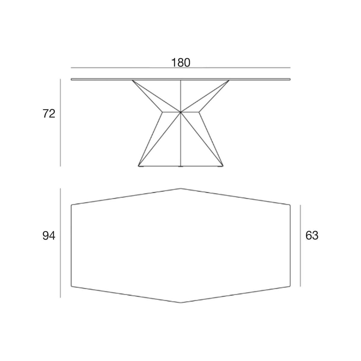 Table Collection Vertex Octogonale Lumineuse Vondom - 8