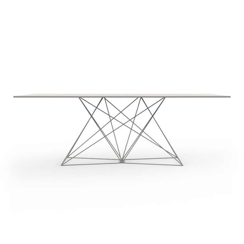 Table de Jardin FAZ Stainless Pied en Inox Collection Faz Inox Vondom