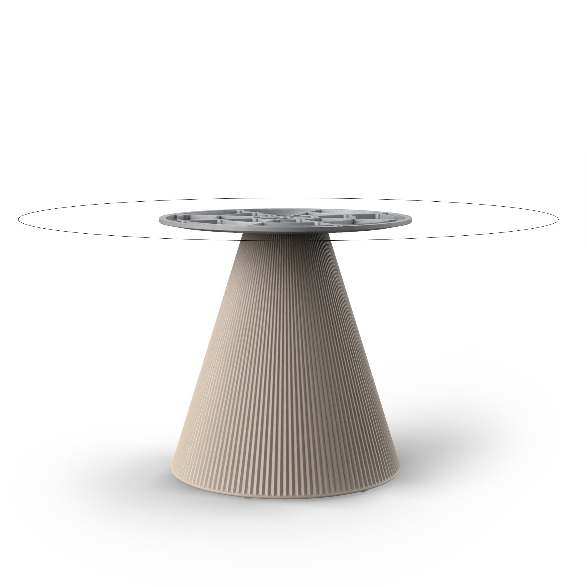 Table Ronde de Jardin 2 Personnes avec Pied Central - Collection Gatsby Vondom