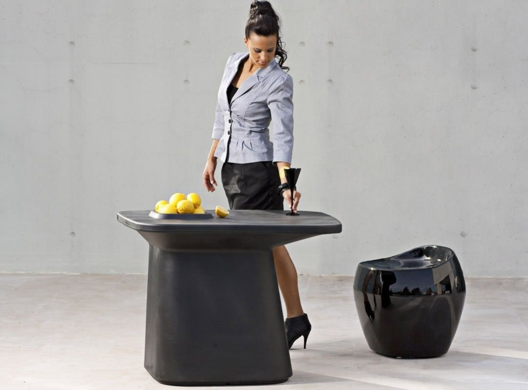 Tabouret Bas Rond Plastique - Collection Noma Vondom - 3