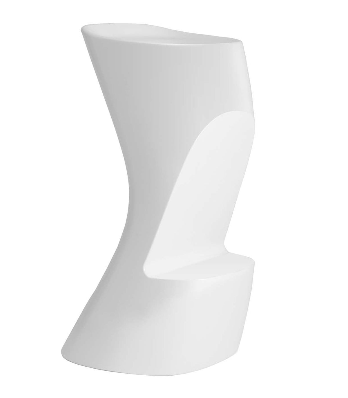 Tabouret de Bar Collection Noma d'Extérieur en Polypropylène Finition Mate Couleur Blanc Vondom