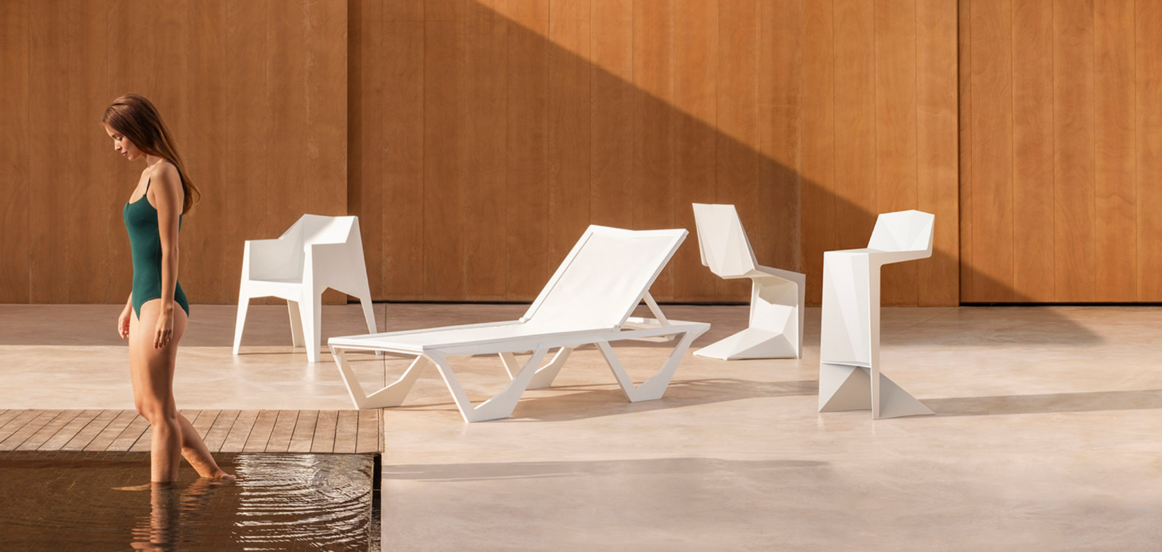 Tabouret de Bar Collection Voxel Extérieur Professionnel Vondom - 3
