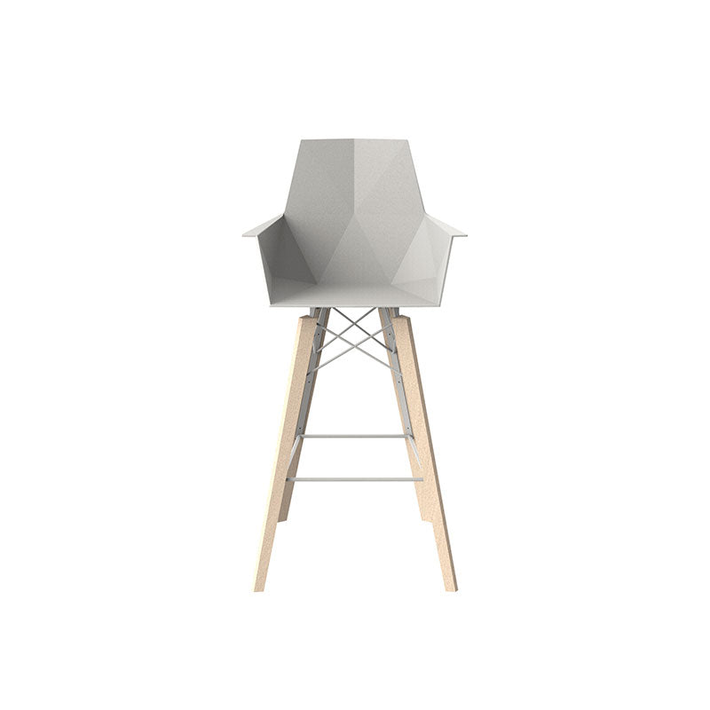 Tabouret de Bar Extérieur avec Accoudoir - Collection FAZ Wood Vondom