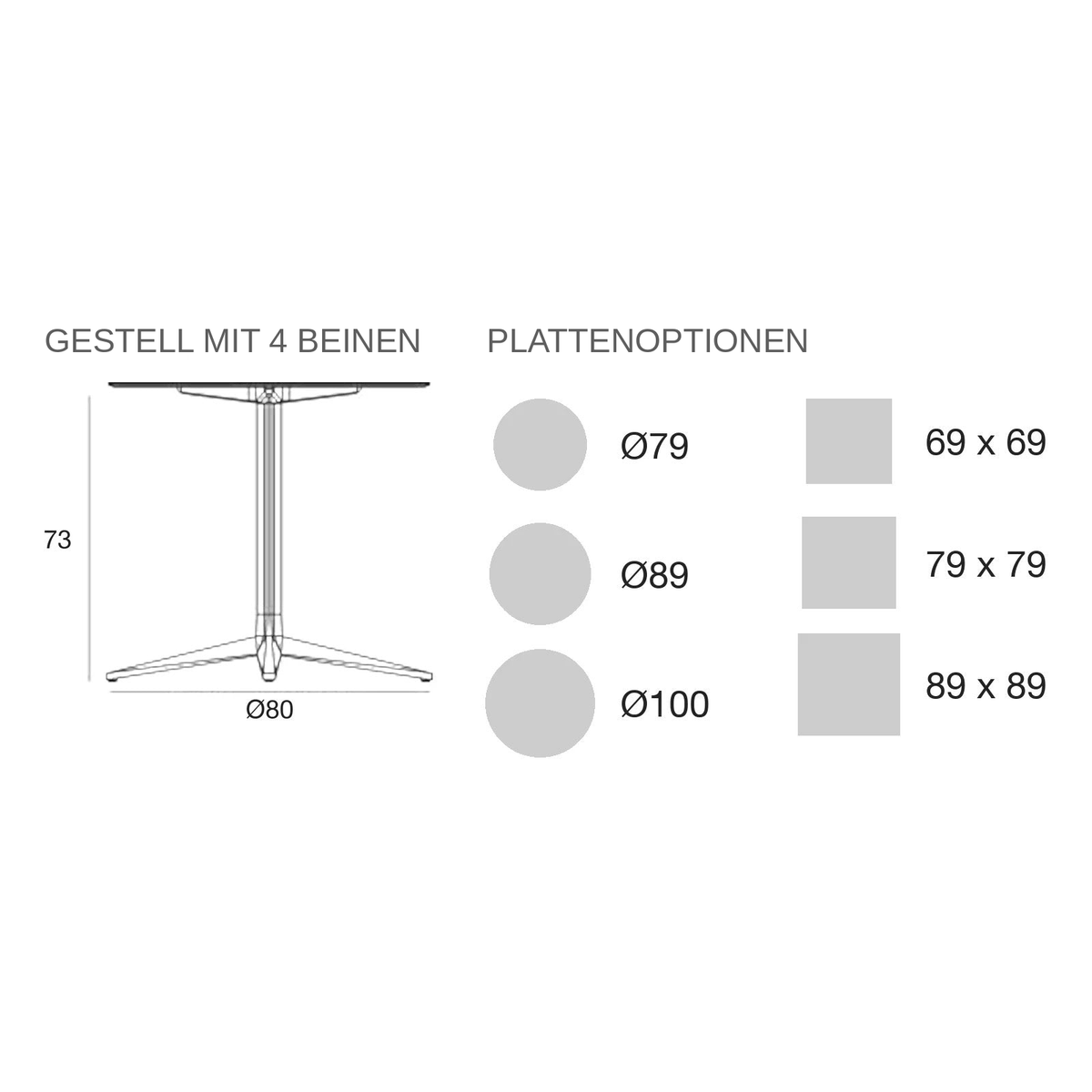 Tisch Faz Inox rund, Faz Inox Kollektion Vondom - 9