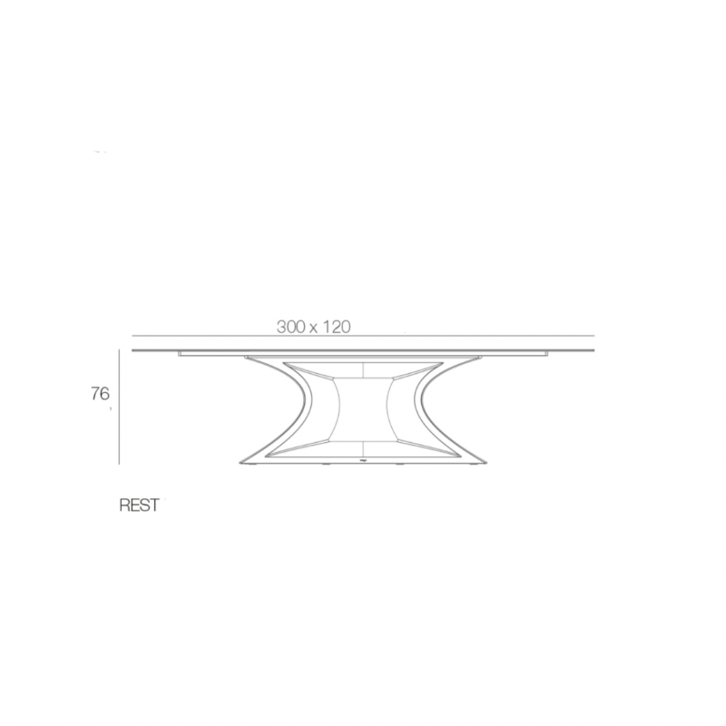 Table de Jardin - Rest LED