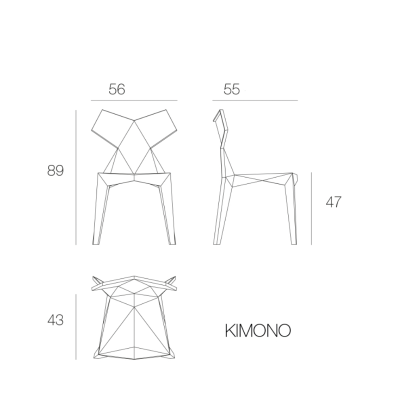 Chaise d'Extérieur - Kimono (x4)