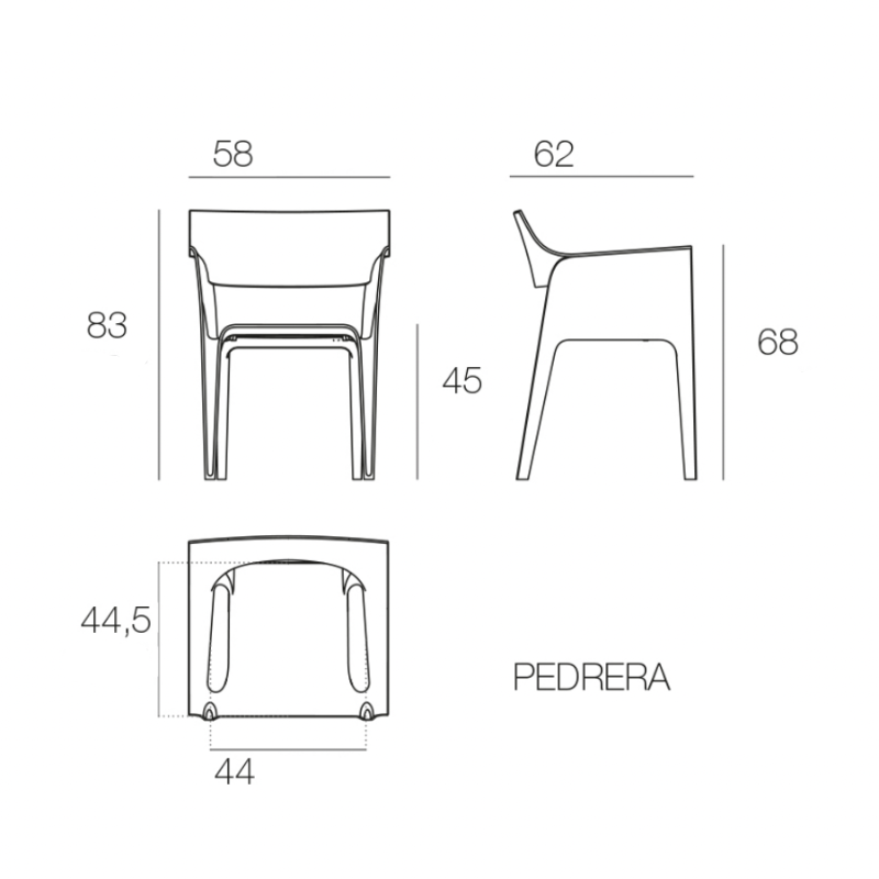 Chaise d'Extérieur - Pedrera