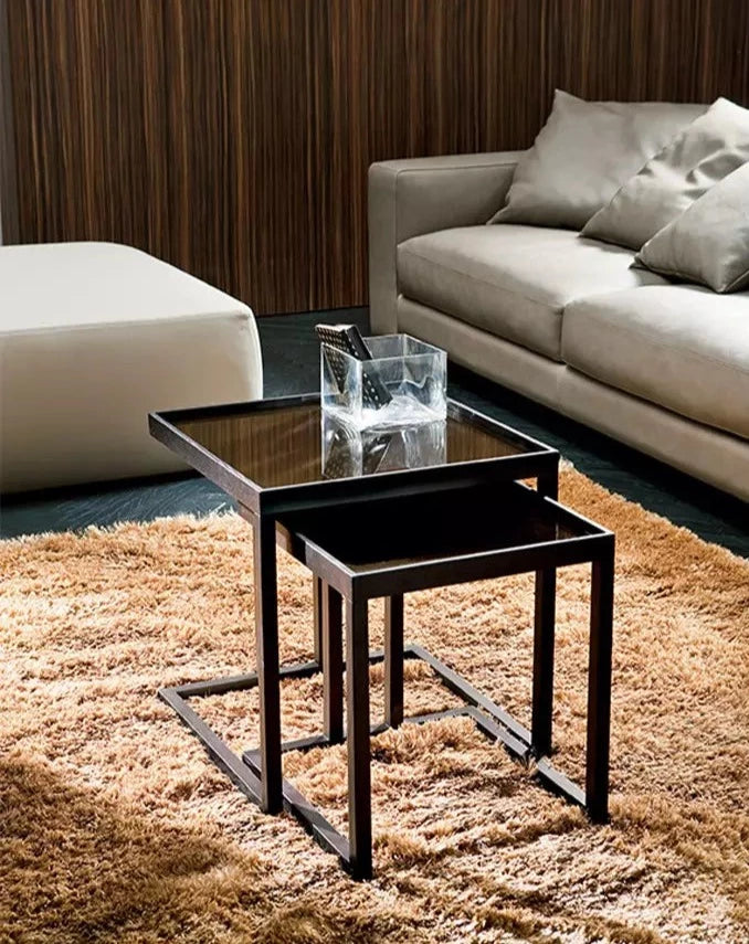 Table Gigogne Bois et Verre